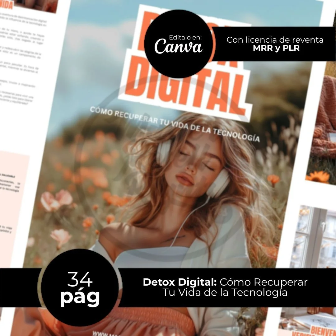 Detox Digital: Recupera Tu Vida de la Tecnología eBook con MRR y PLR