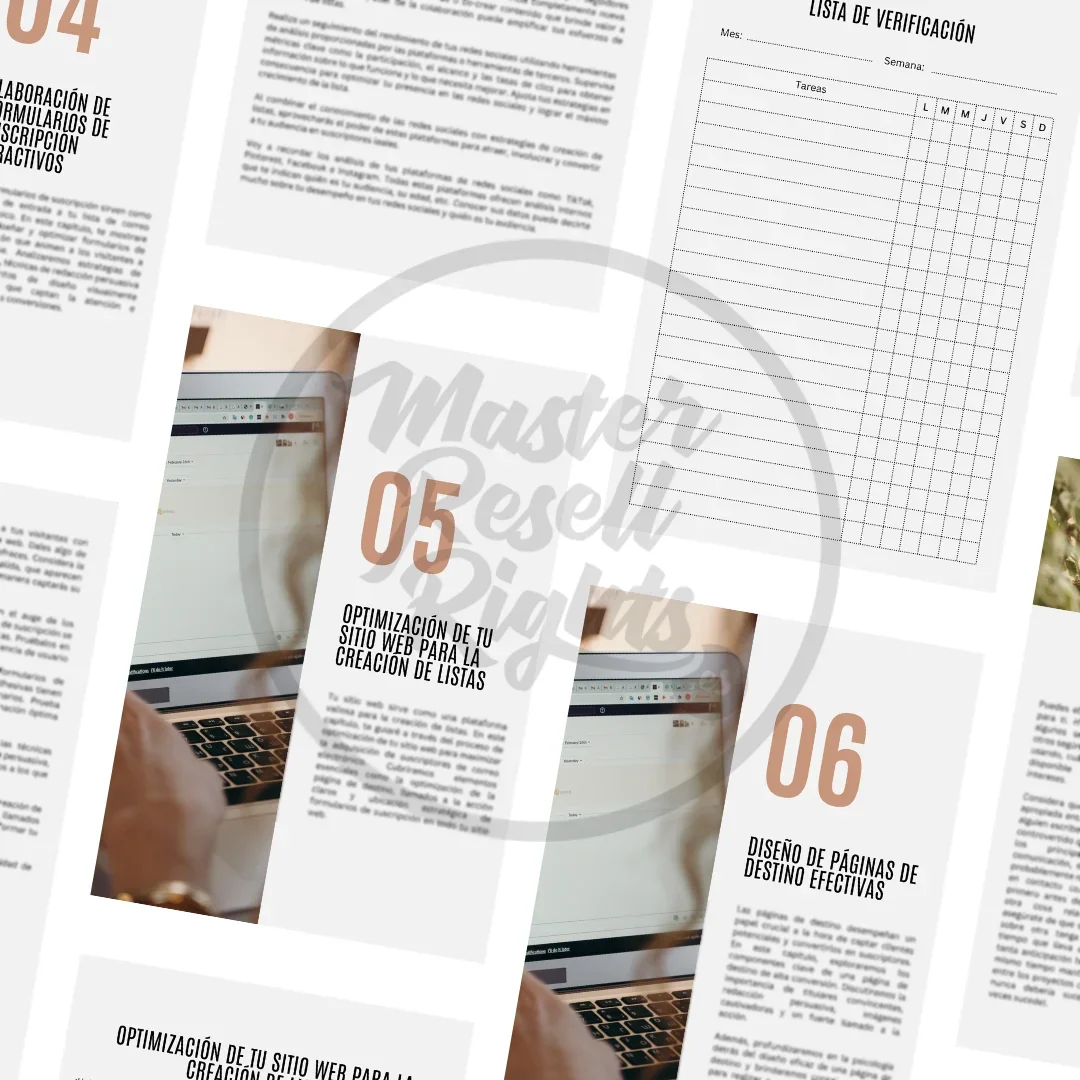 Dominando la creación de listas de correo eBook con MRR y PLR