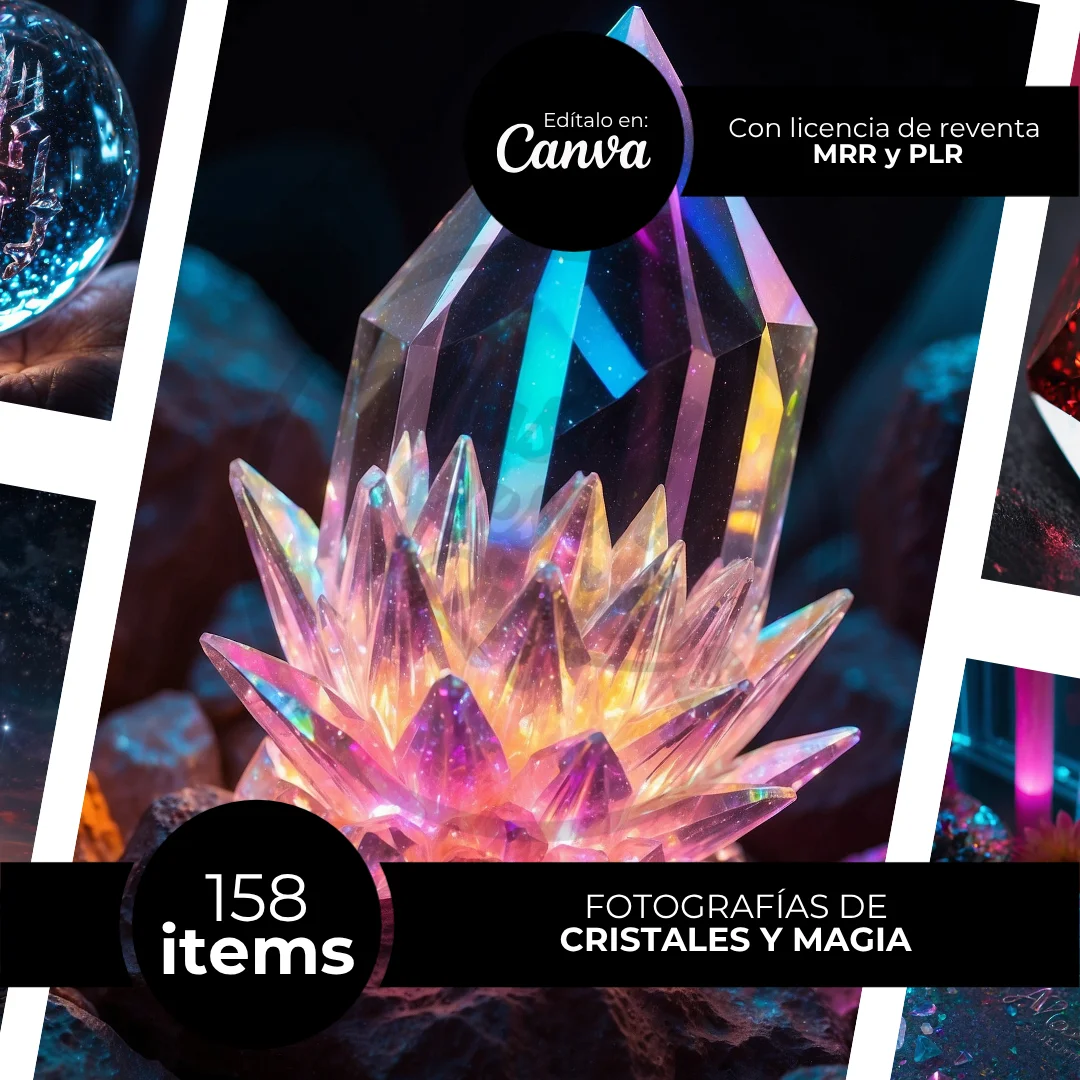 Magia & Cristales 158 fotografías con MRR y PLR
