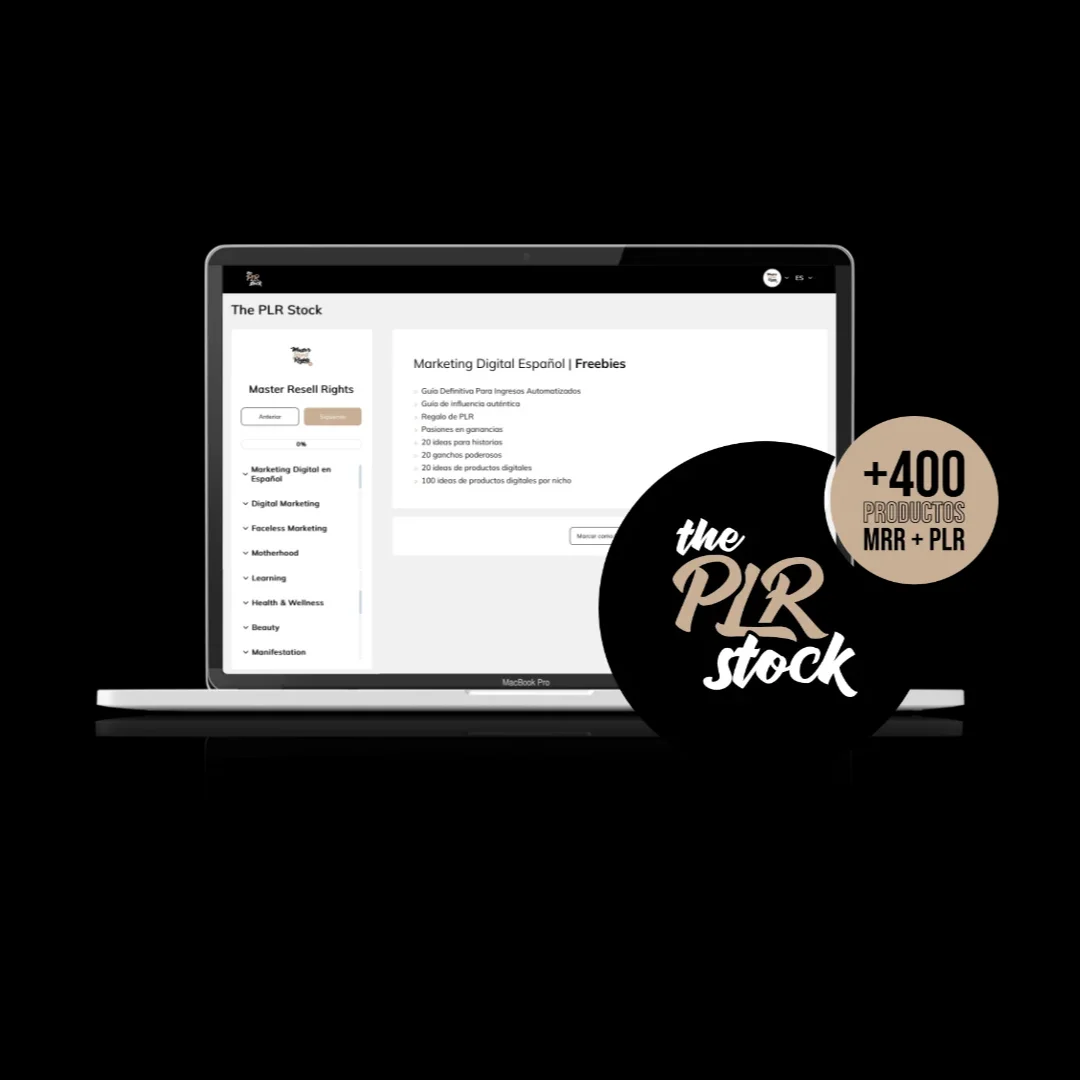 The PLR Stock + 400 productos con derechos de reventa PLR